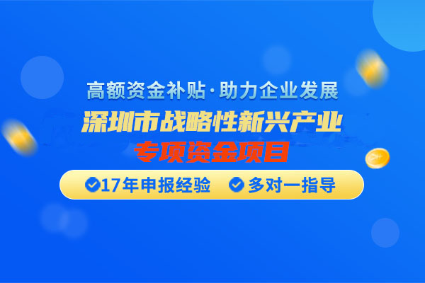 深圳市战略性新兴产业专项资金项目申报材料